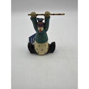 1998 Williraye Studio Christmas Holiday‎  Snowman with Cane  WW2274